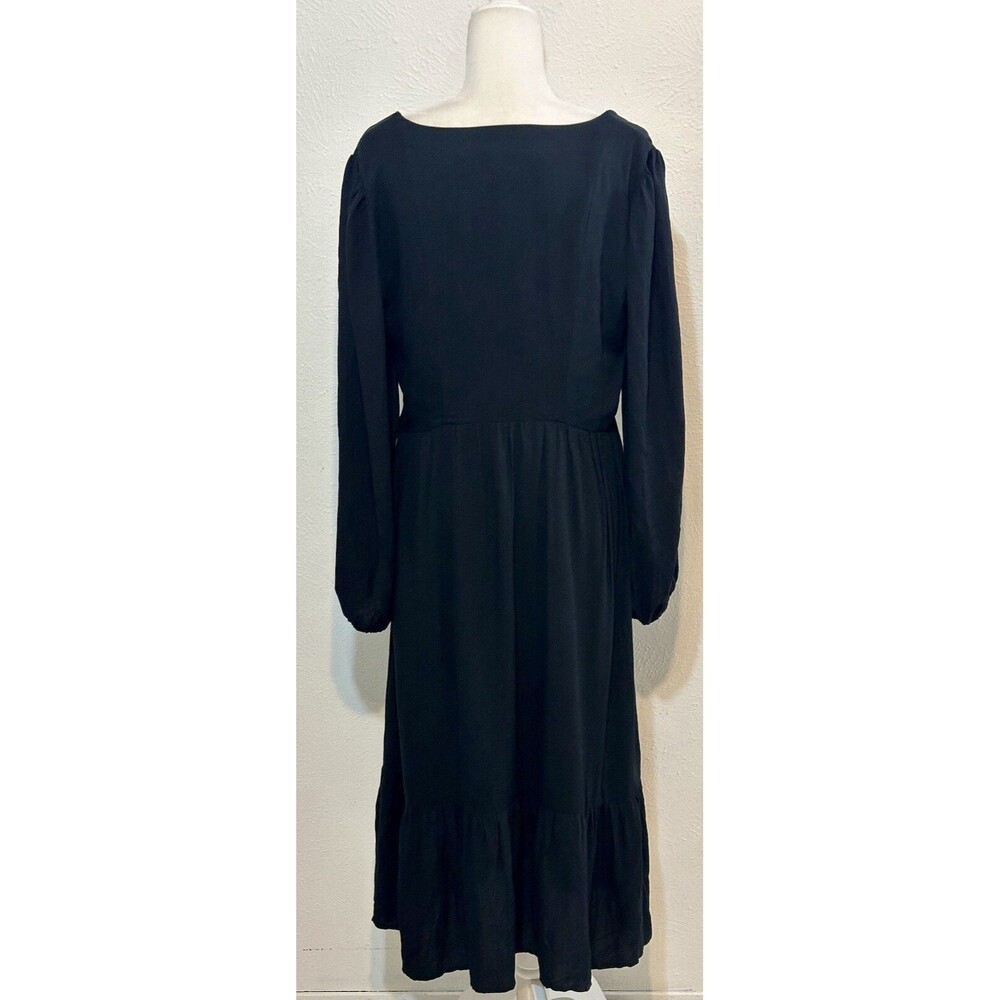 NWT AND NOW THIS Women Size XL Black Bishop Sleeve Drop Waist Dress Goth Boho - Picture 11 of 16